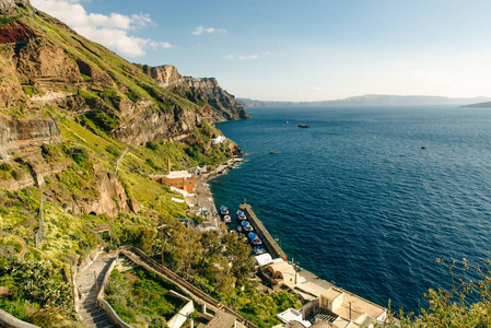 希腊语 风景 欧洲 假日 海角 波动 假期 天空 海滨 夏天