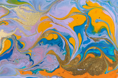 流体艺术抽象肌理.混合丙烯酸油墨.照片