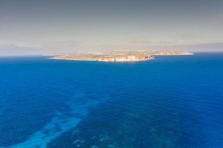 吸引力 海景 鸟瞰图 海岸 目的地 科米诺 马耳他 假日