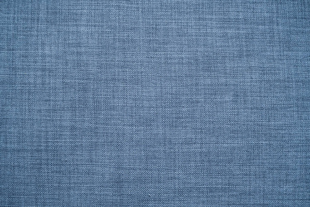 蓝色织物细节织物纹理背景。