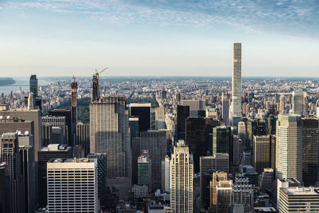 纽约 黄昏 建设 建筑 高层建筑 外观 概述 商业 办公室