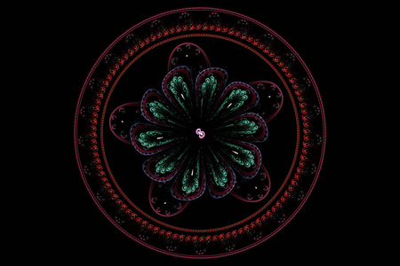发光 艺术 玫瑰 圆圈 曲线 能量 幻想 颜色 插图
