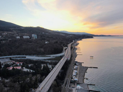 假日 假期 海岸线 日落 傍晚 海洋 太阳 海滩 旅游业