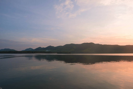 风景 小山 自然 地平线 泰国 傍晚 环境 达曼 海洋 旅行