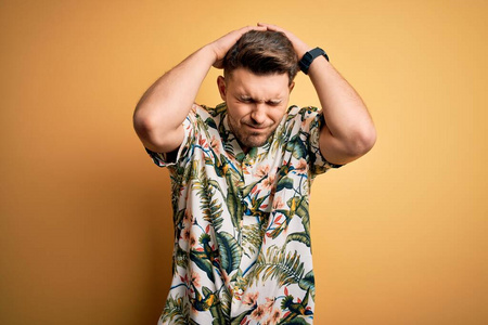 健康 花的 抑郁 假期 偏头痛 头痛 强调 男人 愤怒的
