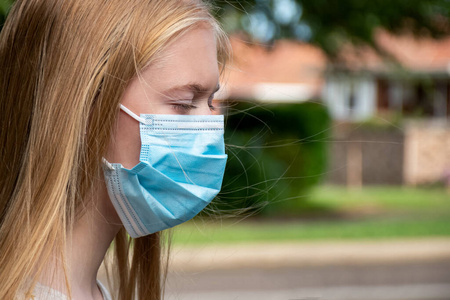 新型冠状病毒 面对 流感 病毒 预防 澳大利亚 面具 保护
