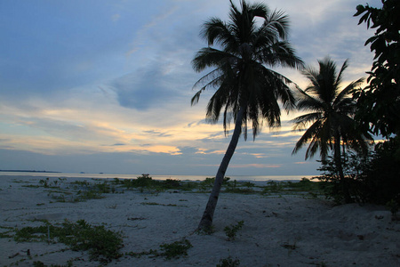 婆罗洲海龟岛日落图片
