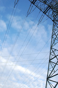 能量 技术 电线 天空 危险 行业 电缆 发电机 塔架 传输