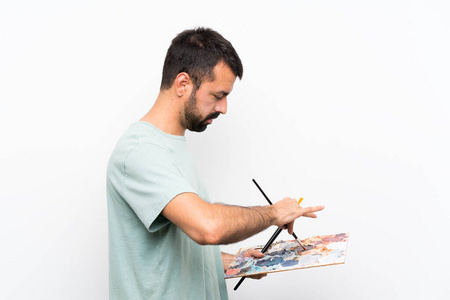 艺术 闲暇 艺术家 肖像 西班牙裔 男人 成人 爱好 油漆