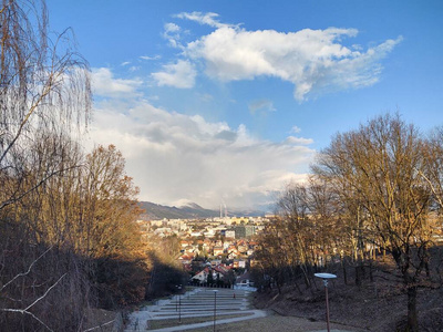 欧洲 城市 夏天 城市景观 街道 射击 建筑学 古老的 风景