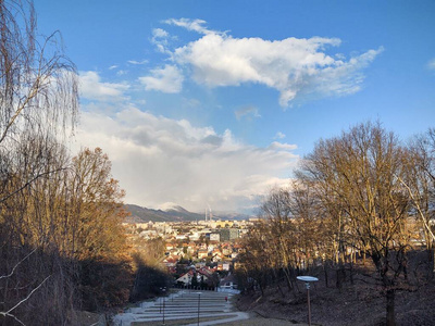 小山 风景 天空 旅游业 建筑学 城市景观 古老的 射击