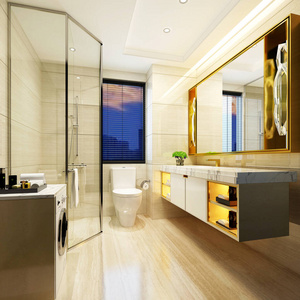美丽的 浴缸 房子 浴室 地板 淋浴 公寓 复制 三维 房间