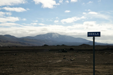 火山 冰岛 跛行 风景 沙漠 赫克拉 天空