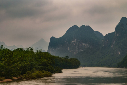 喀斯特 瓷器 森林 风景 自然 桂林 广西 云景 海岸线