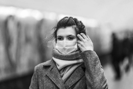 病毒 传染病 面具 成人 保护 面对 健康 流感 白种人