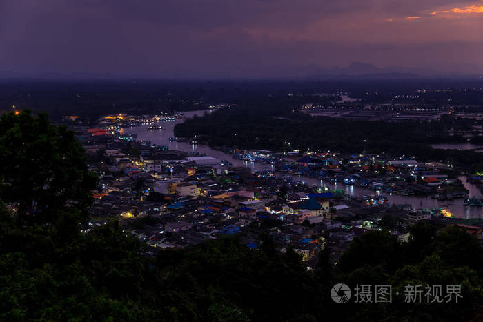 渔夫 风景 城市 傍晚 房子 暮光 村庄 天线 天空 城市景观