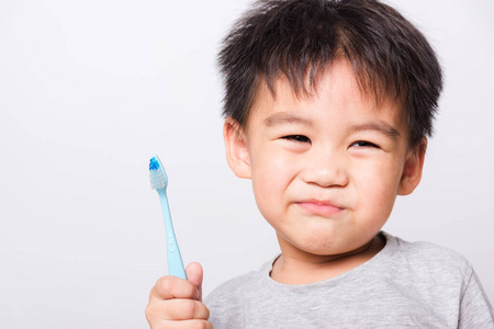 美丽的 牙科 儿童 卫生 牙膏 肖像 复制空间 宝贝 牙齿