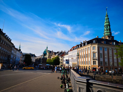 文化 美丽的 哥本哈根 周末 风景 日光 古老的 首都 地标
