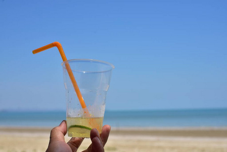 黄瓜 口渴 旅行 海岸 鸡尾酒 海滩 玻璃 寒冷的 自然