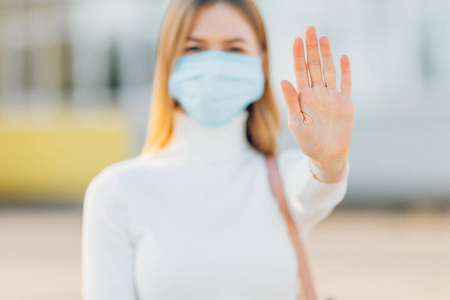 病毒 污染 安全 环境 面对 保护 女人 感染 灰尘 过敏