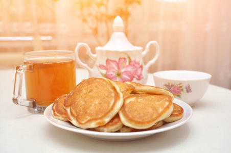 假日 自制 早餐 油炸 文化 小吃 美食家 甜点 杯子 绉纱