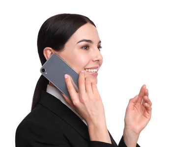 办公室 时尚 智能手机 技术 专家 女商人 电话 工作 摆姿势