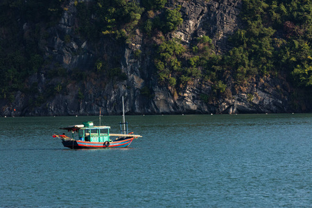 旅游业 亚洲 海洋 海湾 自然 巡航 海岸 钓鱼 假期 渔夫