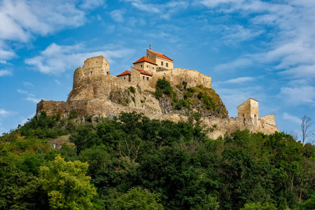 夏天 历史的 废墟 城堡 欧洲 遗产 旅行 建筑 堡垒 地标