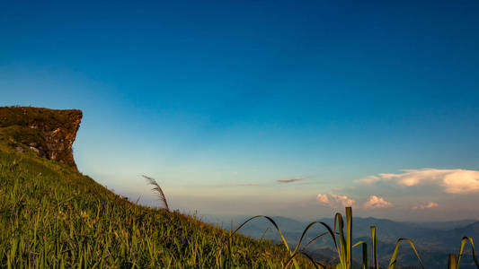 徒步旅行 日落 日出 旅行者 夏天 场景 攀登 假期 旅行