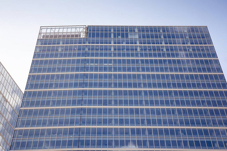 公司 摩天大楼 市中心 包层 窗帘 商业 外部 玻璃 金属