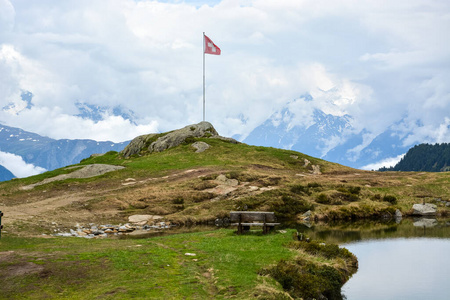 瑞士 少女 因特拉肯 假期 夏天 欧洲 徒步旅行 瑞士人
