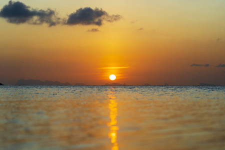 太阳 波动 泰国 日落 美丽的 傍晚 天空 海洋 天气 日出