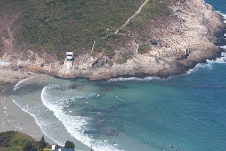 访客 地点 冲浪 高的 海洋 预订 天堂 游泳运动员 波动
