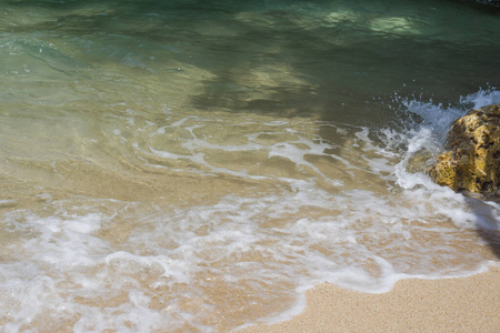 液体 波动 假期 美丽的 海岸 阳光 热带 海的 自然 海滩