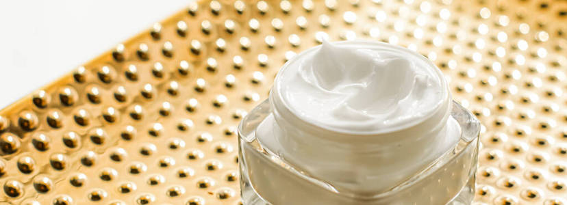 罐装面霜保湿霜,豪华护肤化妆品,有机抗衰老产品,健康美容照片