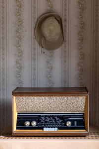 音乐 古老的 房间 技术 扬声器 波动 接受者 收音机 装置