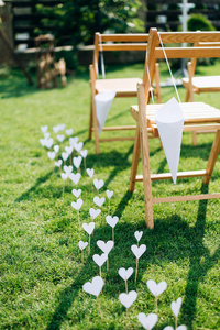 绿色植物 婚礼 花的 结婚 仪式 波西米亚 浪漫的 木材