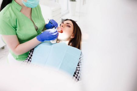 工具 预防 健康 牙医 约会 女孩 医学 女人 办公室 病人