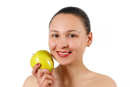 食物 照顾 医学 漂亮的 维生素 牙科 水果 面对 女士