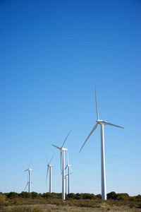 旋转 发电机 西班牙 涡轮 螺旋桨 生态学 农场 风电场