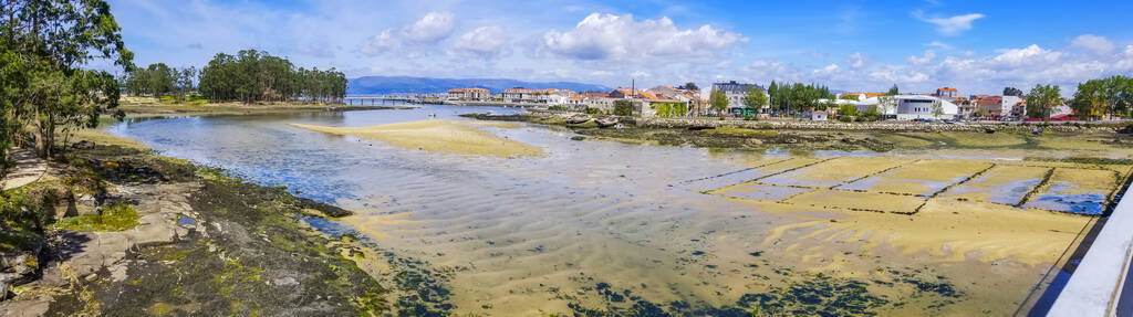 涟漪 松木 自然 海景 蓬特韦德拉 积云 唤醒 低的 风景