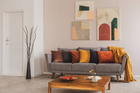 活的 公寓 流行的 放松 房间 斯堪的纳维亚语 奢侈 画廊