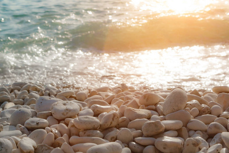 岩石 美丽的 天空 风景 海滩 波动 夏天 热带 海洋 日落