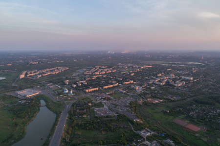 城市 天线 天际线 街道 欧洲 夏天 鸟瞰图 旅游 天空