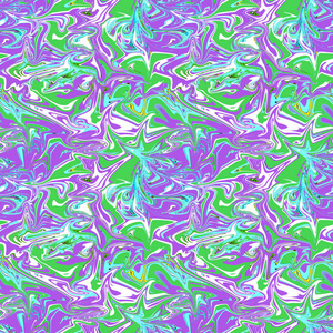 蓝绿色和紫色抽象大理石无缝图案背景,有趣的结构.