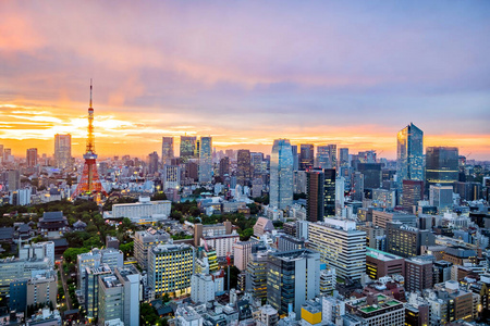 旅行者 全景 目的地 技术 办公室 日落 吸引力 天际线