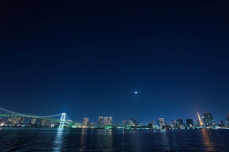 旅行 建筑学 傍晚 亚洲 旅游业 日本 港口 照亮 摩天大楼