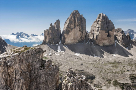 岩石 阿尔卑斯山 白云石 地标 风景 意大利 旅行 欧洲