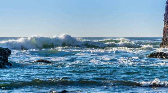 岩石 风景 海景 海洋 波浪 自然