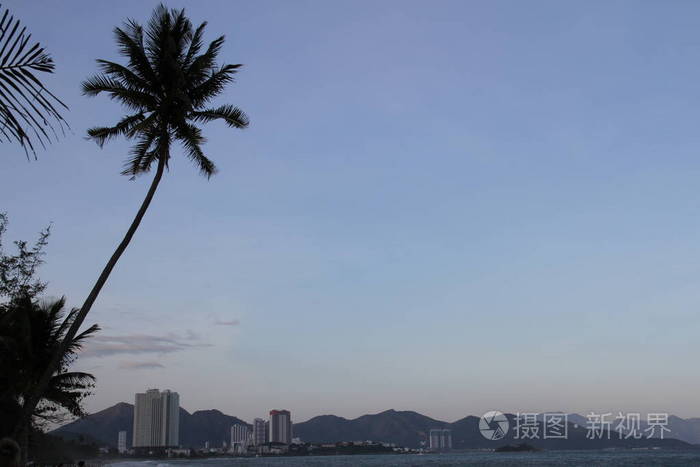 日落 春天 天空 波浪 越南 粉红色 夏天 海洋 海滩 太阳